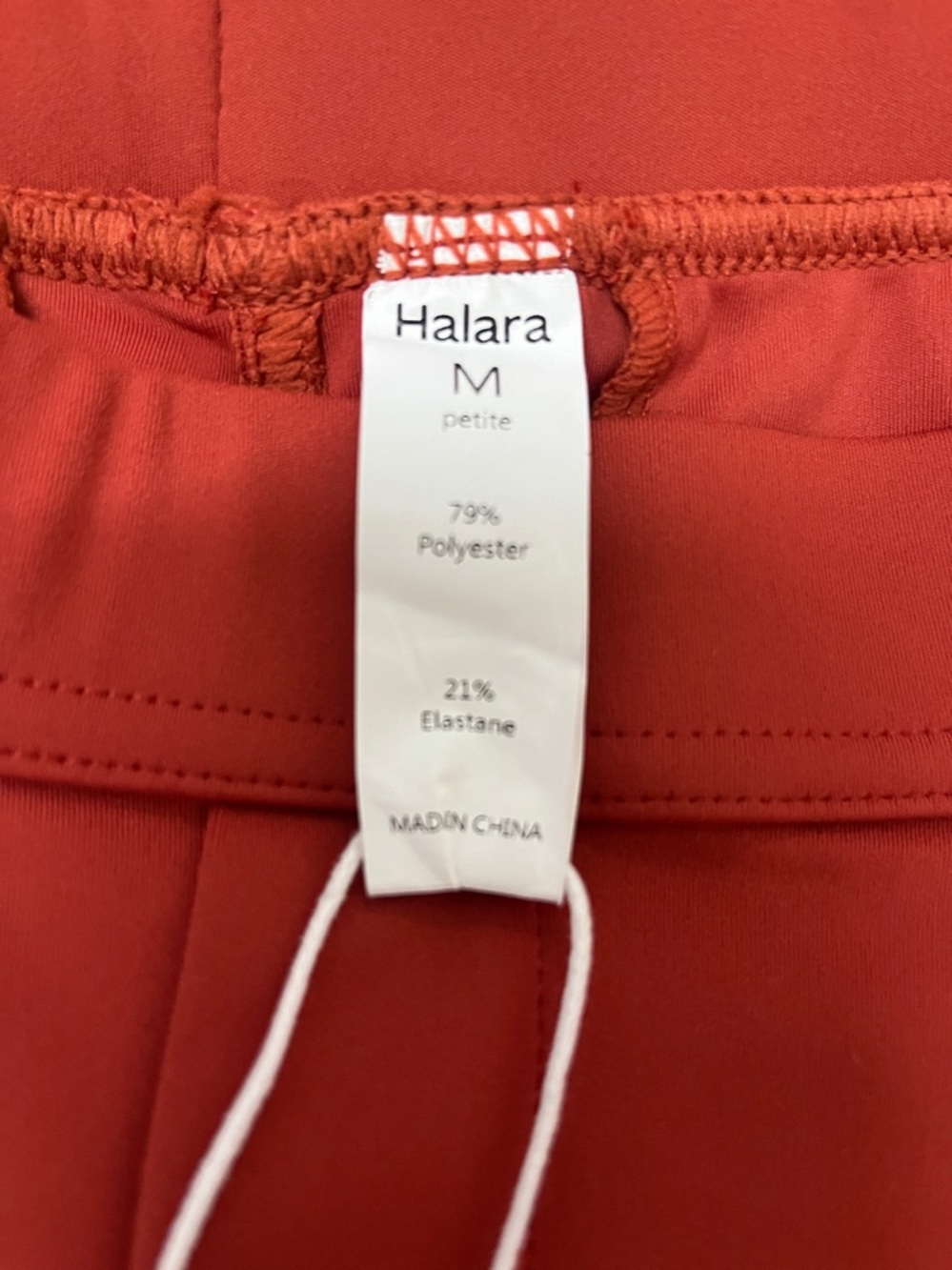NWT HALARA  Rust Wide-Leg Dress Pants/Trousers size M petite - Picture 5 of 6